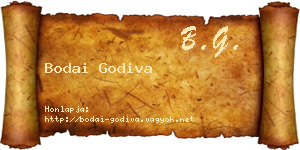 Bodai Godiva névjegykártya